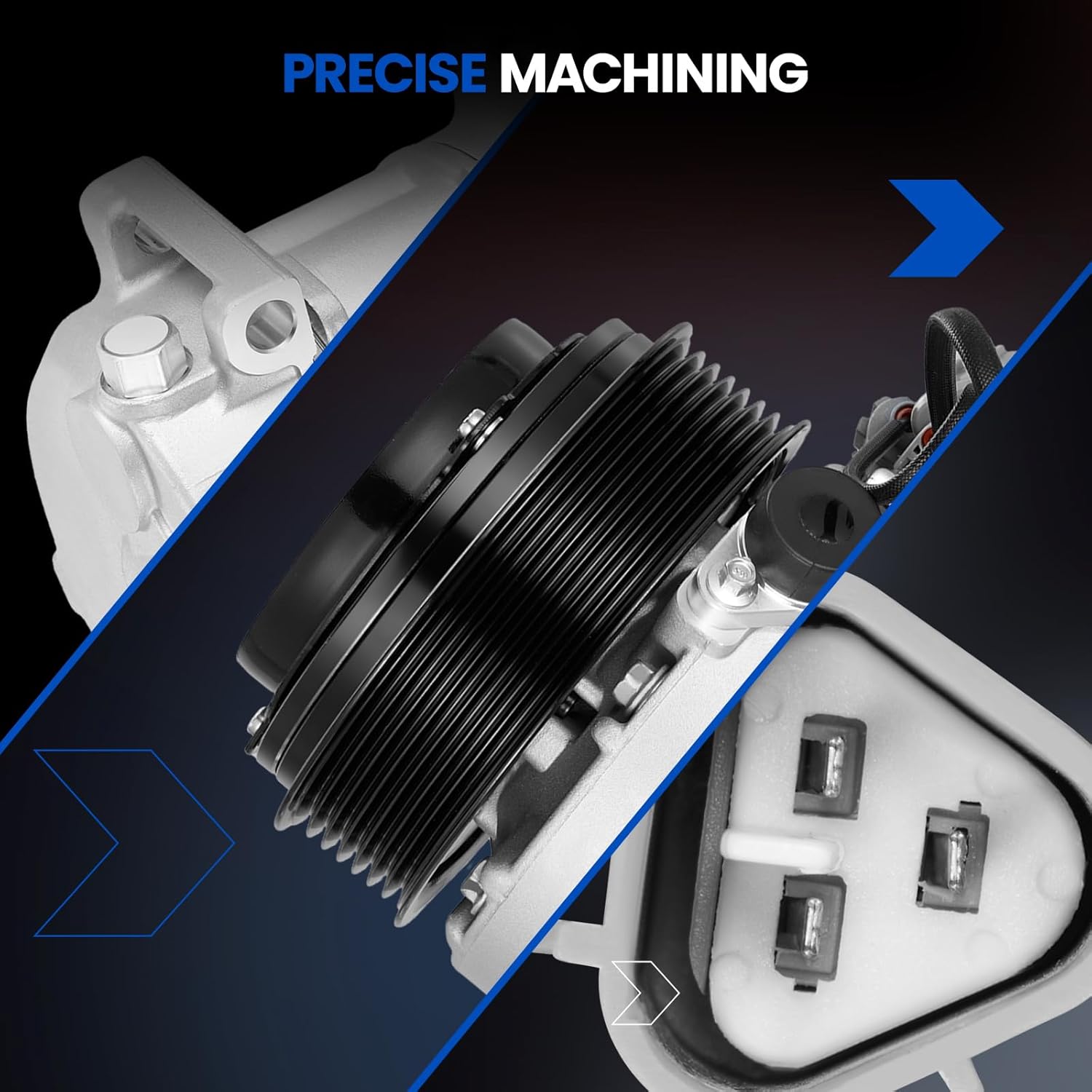 639852 Air Conditioning A/C Compressor with Clutch Compatible with Toyota Avalon (2008-2012), for Camry (2007-2011) Sedan, V6 3.5L Gas