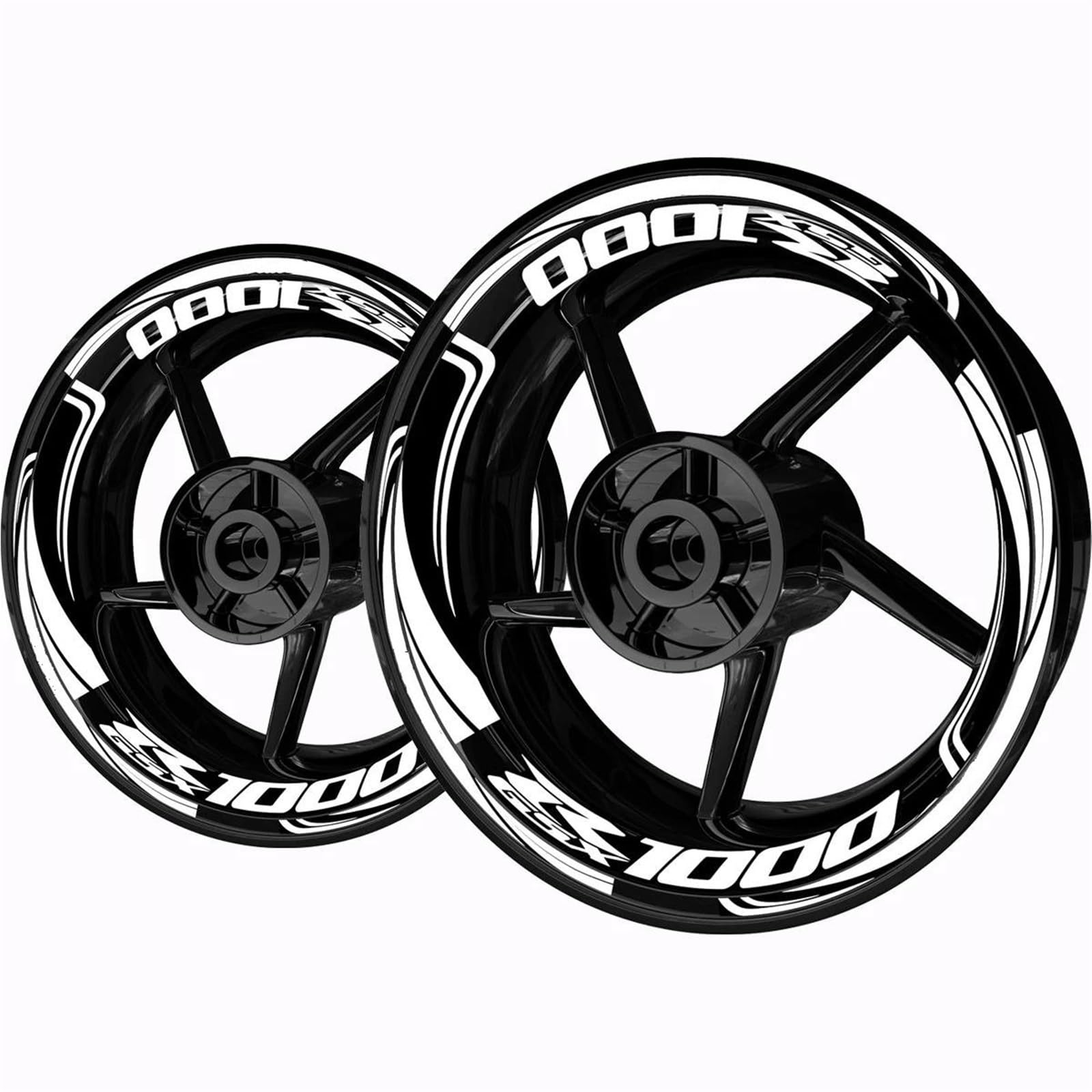 Wheel Stickers Motorcycle Reflective Wheel Decal for Suzuki GSX-R1000 GSX R1000 GSXR1000 GSX-R GSXR 1000 Hub Stickers Rim Protector Kit Rim Reflective Decal