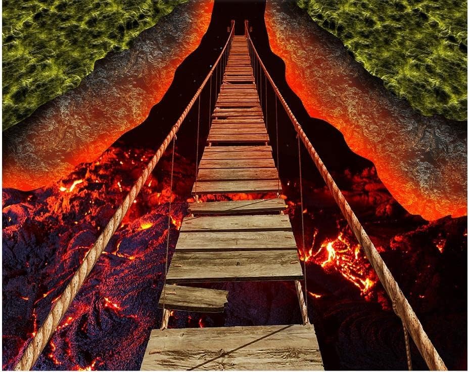 Papel tapiz autoadhesivo de plástico adhesivo para despegar y pegar película de vinilo para suelo murales de pared fuego piso de PVC foto