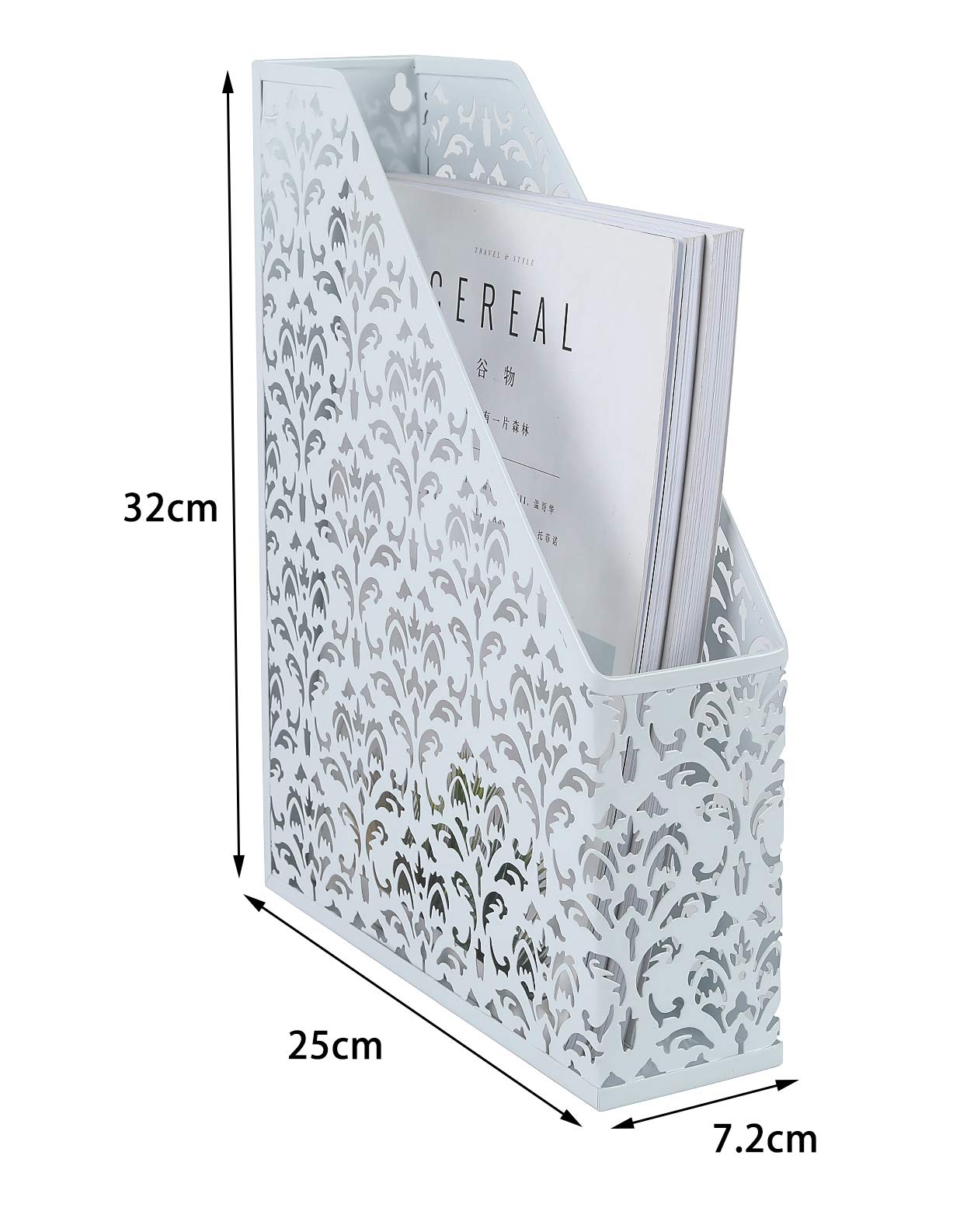 EasyPAG 7 Compartiments Métal Porte Revue Vertical Corbeilles EasyPAG 7 Compartiments Métal Porte Revue Vertical Corbeilles