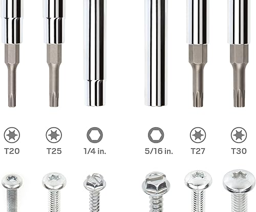 Miniatura 33 de TEKTON 6 en 1 Phillips/Slotted Multi-Bit Driver (#1 x 3/16 in., #2 x 1/4 in., Rojo) DMS18010 Establecer,Negro -,Rojo