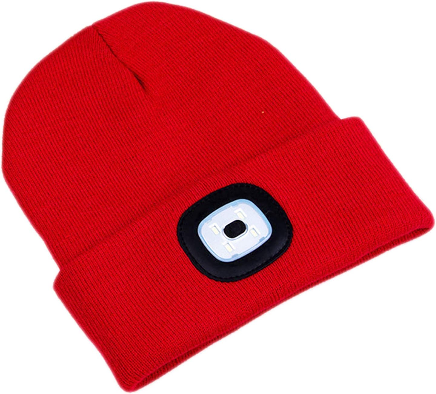 CENSGO Unisex Hat with Light, USB Rechargeable Headlamp Beanie, Gifts for Dad Father Men Husband Warm Knitted Cap - Image 5