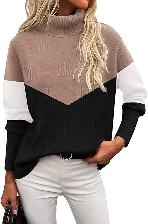  Women's Turtleneck Sweater Long Sleeve 2026 Fall Winter Knitted Top