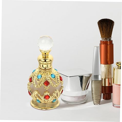 Miniatura 9 de Botella de perfume de lujo con incrustaciones de diamantes de vidrio envase de aceite esencial Mujeres