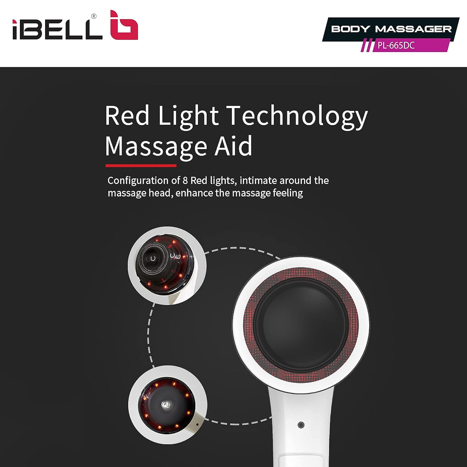 iBELL PL-665DC Pain Relief Electronic Portable Cordless Hand held Massager iBELL PL-665DC Pain Relief Electronic Portable Cordless Hand held Massager