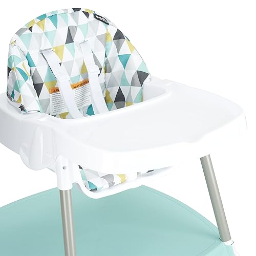 Miniatura 11 de Evenflo 4-in-1 Eat & Grow Silla alta convertible, Poliéster Pop Star Gris,Triángulos de prisma