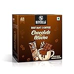 Bevzilla 48 Chocolate & Mocha Instant Coffee Powder Sachets | Arabica Beans with Chocolaty Twist | Perfect for Espresso, Latte & Cappuccino | Enjoy Hot & Cold Brews