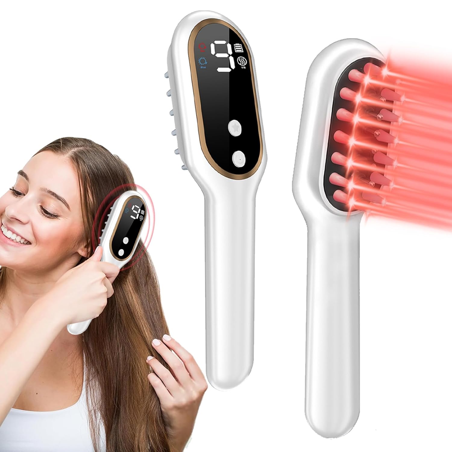Laser Hair Growth Comb, White