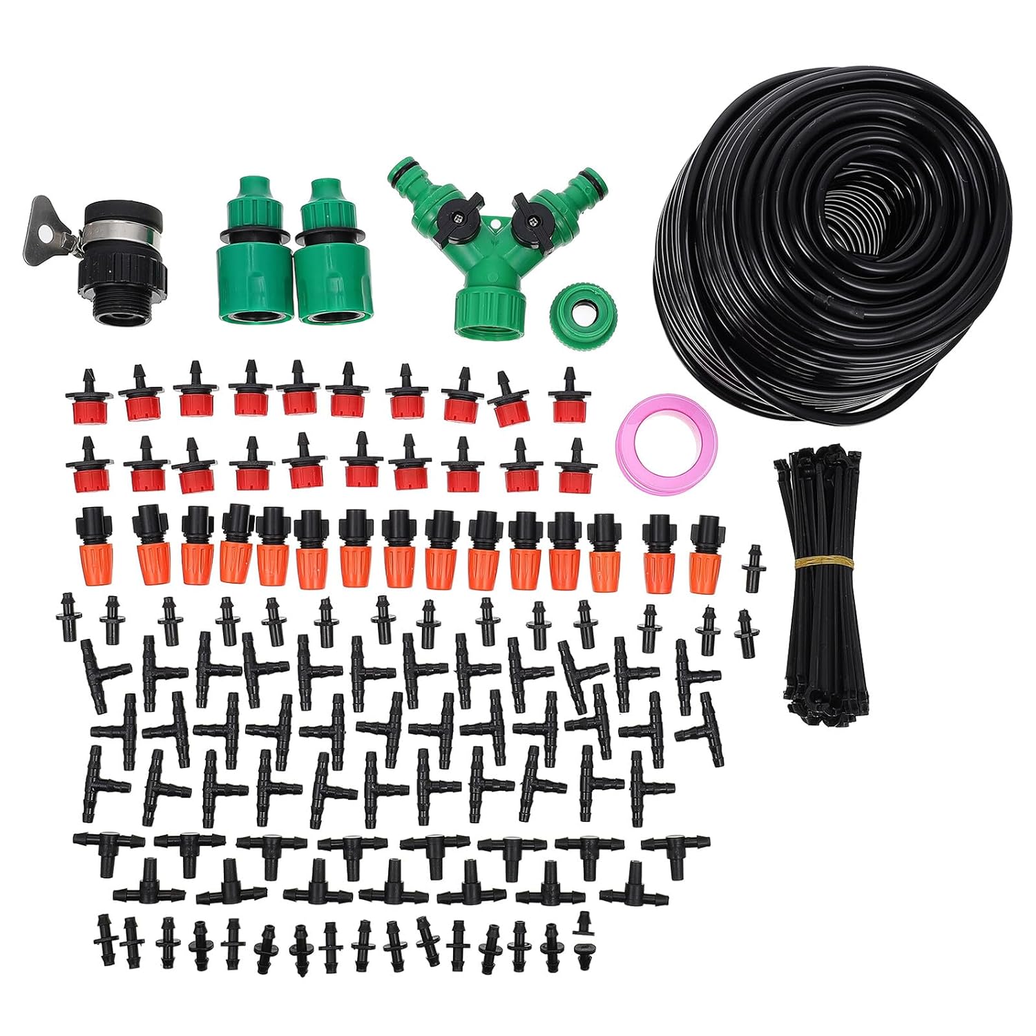 Automatic Drip Irrigation Kit Garden Watering System with Micro-Sprinkler for Potted Plants Seedlings Fruits and Home Gardening