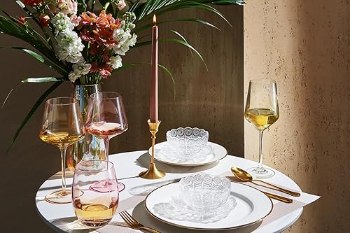 Miniatura 4 de Juego de 6 copas de vino de cristal de colores, grandes y únicos de 16 onzas, ideales para todas las ocasiones y celebraciones especiales, vasos