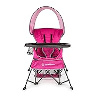 Vista 1 de Baby Delight Go with Me Venture Silla Portátil Para Interior y Exterior Toldo para el Sol 3 Etapas de Crecimiento Infantil Rosa