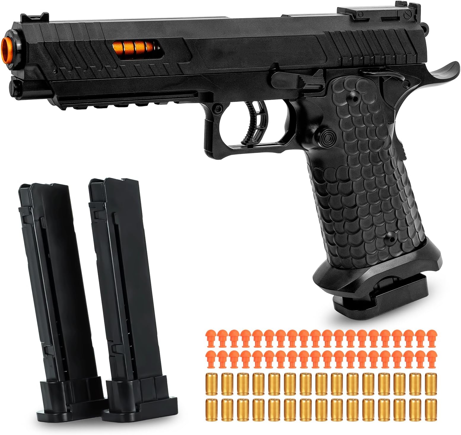 - Toy Gun, Soft Bullet Toys Gun for Boys, Toy Foam Blaster with 40 Soft Bullets, Empty Shell Ejecting Toy Gun Pistol, Christmas Birthday Gifts for Boys & Girls Age 8+ (Black)