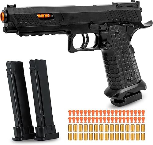 Pistola de juguete, pistola de juguetes de bala suave para niños, pistola de espuma de juguete con 40 balas suaves, pistola de juguete de expulsión