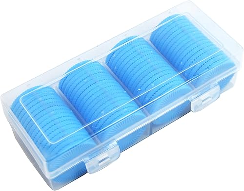 Miniatura 3 de Smartdealspro 64pcs 1.260 in1.26 pulgadas plástico opaco aprendizaje contadores discos mini fichas de póquer fichas de juego con caja de