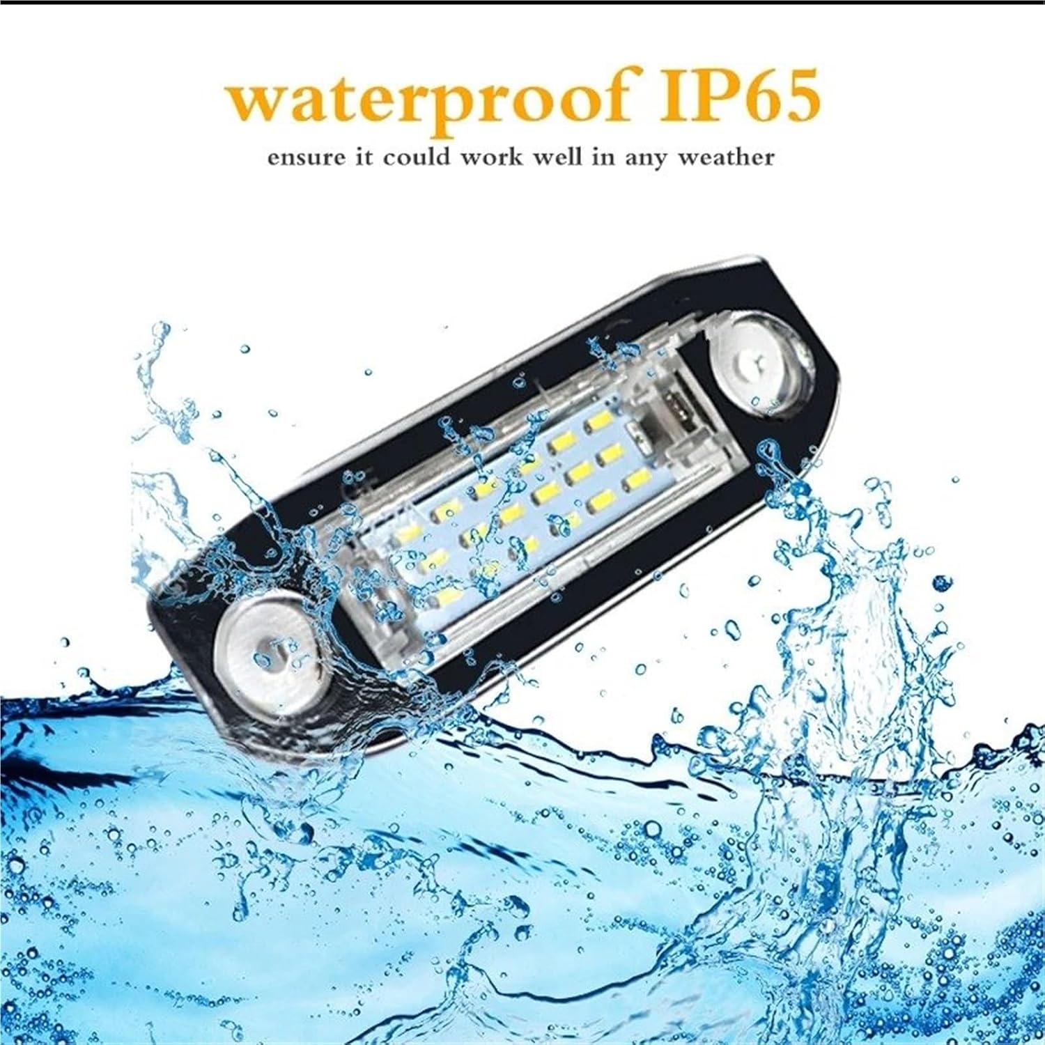 ミラーターンシグナルライト カースタイリングナンバーランプフルLEDライセンスプレートライトボルボS80 XC90用 S40用 V6