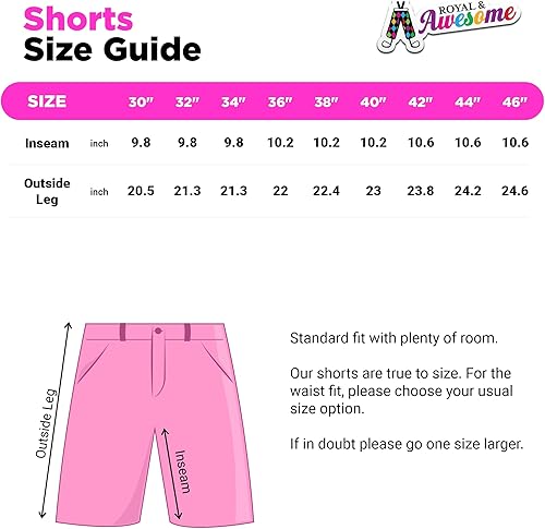 Miniatura 6 de Royal & Awesome Mens Golf Shorts, American Flag Shorts, USA Shorts Men