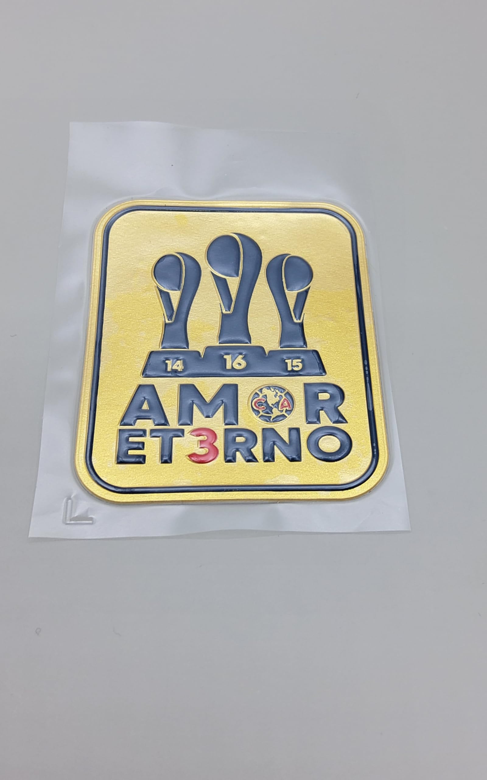 America Federación Aguilas Tricampeon Apertura 24 Mexico TPU Iron-On Patch Futbol Soccer Jersey Sleeve MX