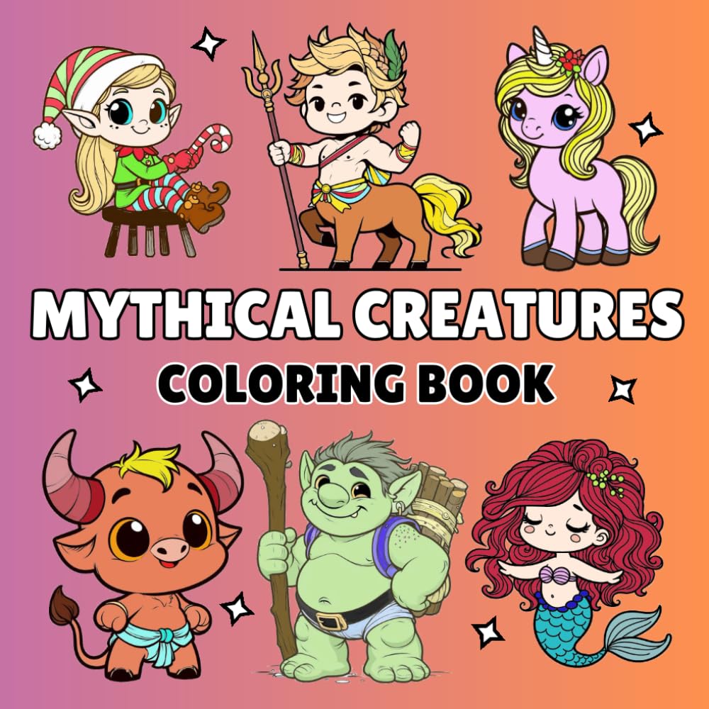 Mythical Creatures Coloring Book