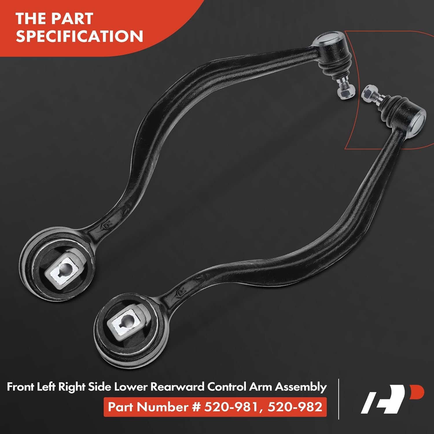 A-Premium Set of 15, Front Lower Control Arm, Outer Tie Rod End, Sway Bar Link, Center Link, Rear Upper Control Arm & Bushing, Compatible with BMW E38 Series - 1995-2001 -740i 740iL 750iL