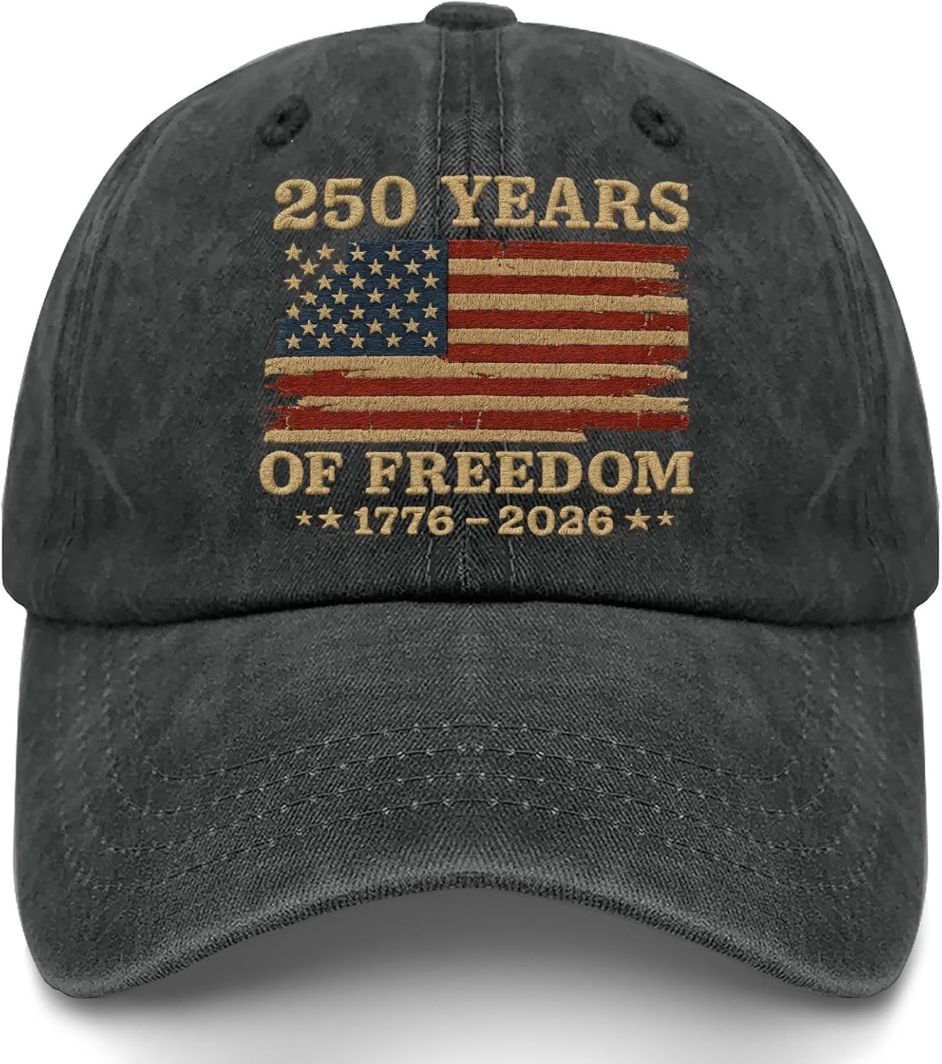 U.S. 250th Anniversary 250 Years of Freedoms Hats Cycling Embroidered Cap for