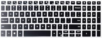 Keyboard Skin Compatible for 2021 2020 Dell Inspiron 15 5501 5502 5505 5508 5590 5593 5598 7000 7590 7591 7501 7506 7706 7790, Vostro 15 3501 5501 5502 5590 7500 7590, Dell Gaming G15 5510 5515 (Black