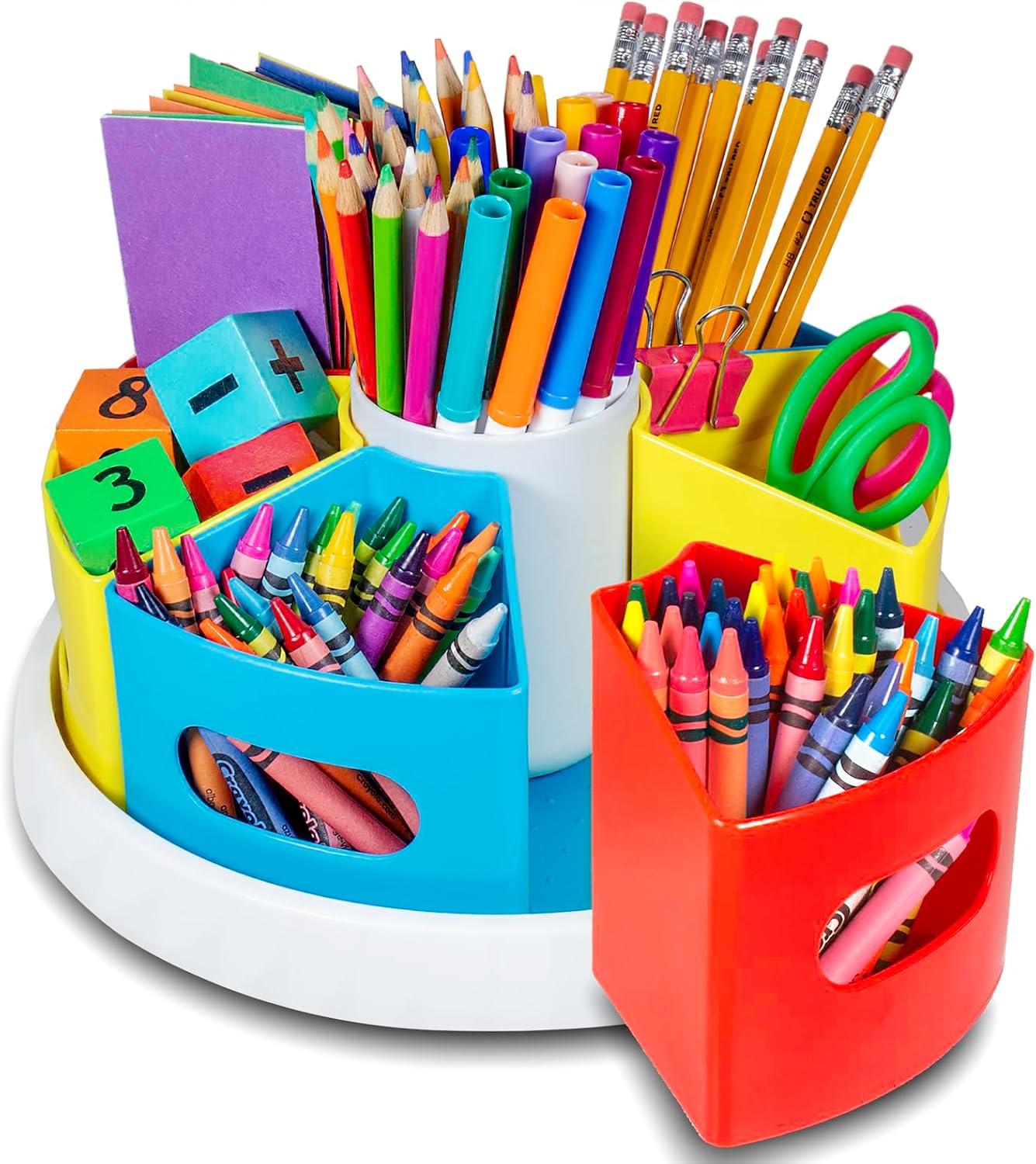 Creative Caddy Art Supply Organizer, Kids Desk Crayon Organizer, Art Caddy Marker Holder, Art Organizers and Storage, Classroom Arts and Crafts, Homeschool Supplies