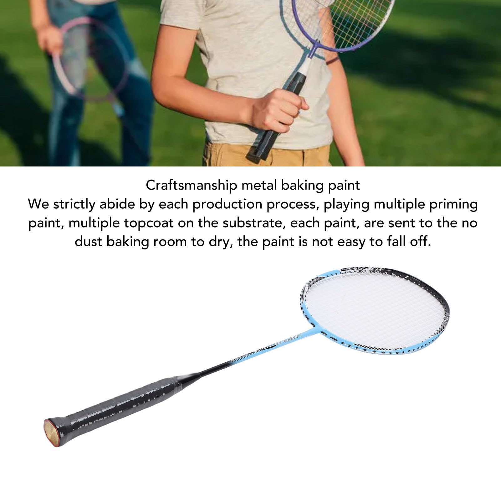 Racchette da badminton SustVita interamente in fibra di carbonio con 3 volani per il gioco ricreativo e l'allenamento con un giunto a T stabile per una maggiore durata Set da 2