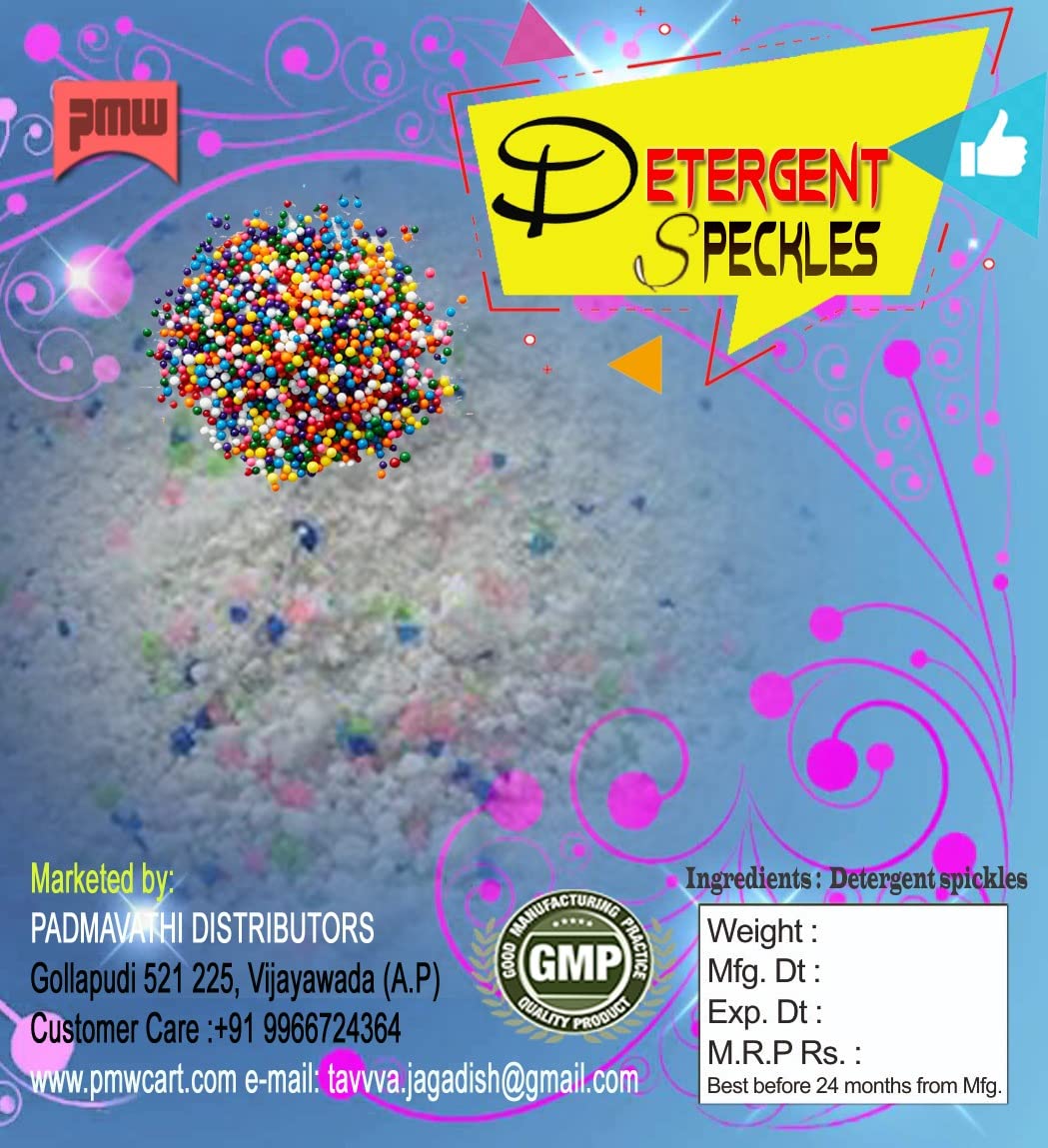 Pmw - Detergent Speckles - Multi Coloured - For Detergent Powders - 1 Kilo-image-2