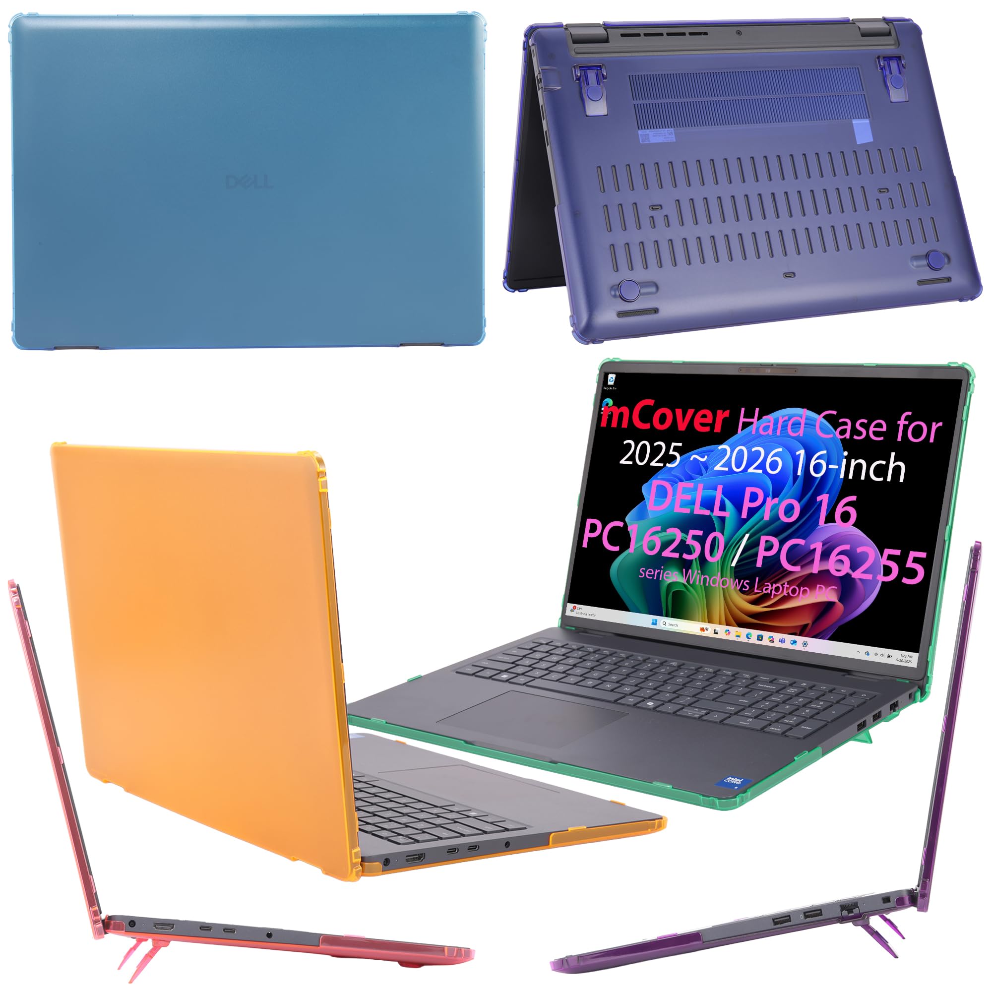 mCover Funda solo compatible con laptop Dell Pro 16 PC16250 / PC16255 Series Windows 2025-2026 de 16 pulgadas (no es compatible con ningún otro modelo Dell), color negro