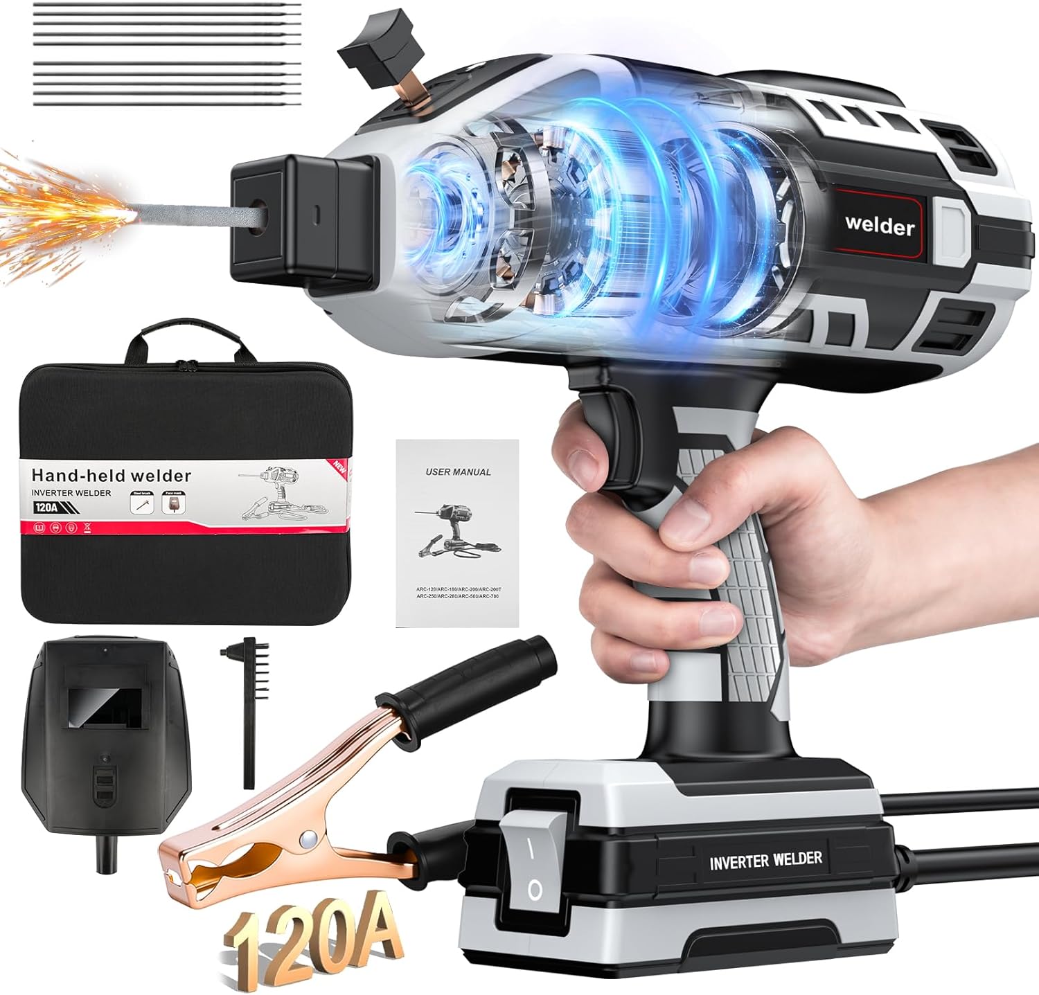 Portable Handheld Welding Machine - 110V IGBT Inverter Handheld Welder