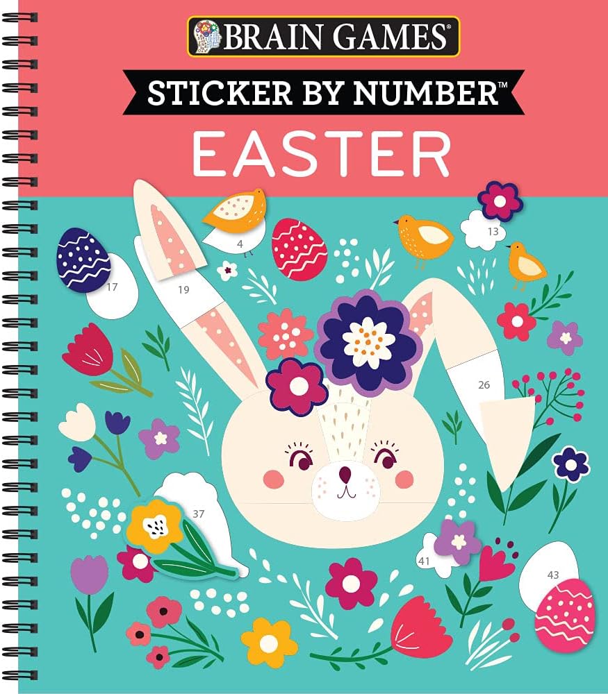 Brain Games - Sticker by Number: Easter