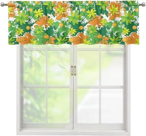 Miniatura 57 de DISNIMO Van Gogh - Cenefas de noche estrellada para ventanas, cenefa de cortina de cocina, 54 x 18 pulgadas, cortinas cortas azules para decoración