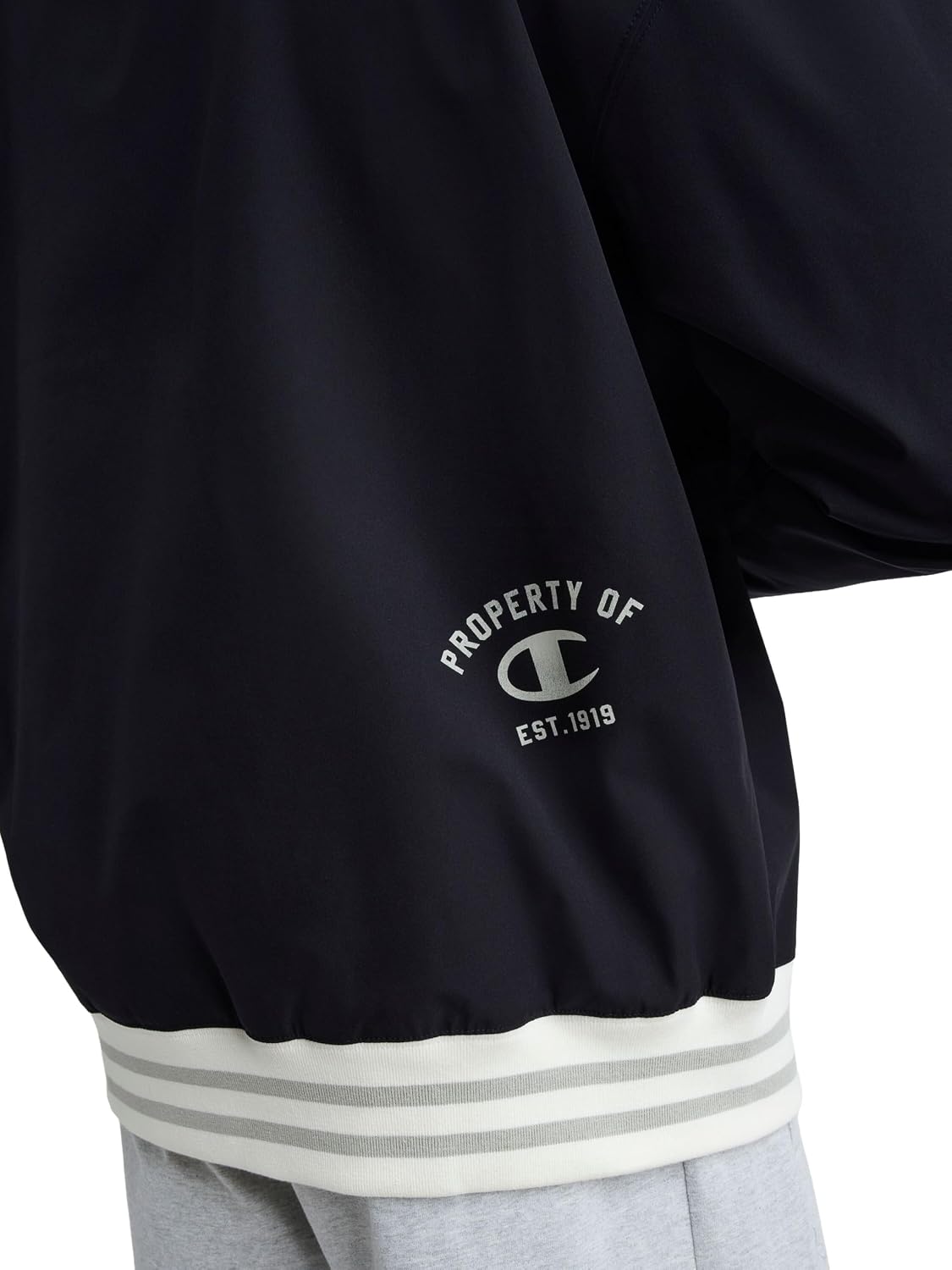 Champion Men's Lightweight V-Neck Woven Pullover, Standard Fit, Script Logo