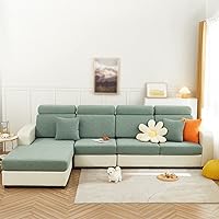 Vista 9 de Funda universal para sofá modular, fundas elásticas individuales para sofás, cojines de sofá de repuesto en forma de L, funda de asiento para sofás