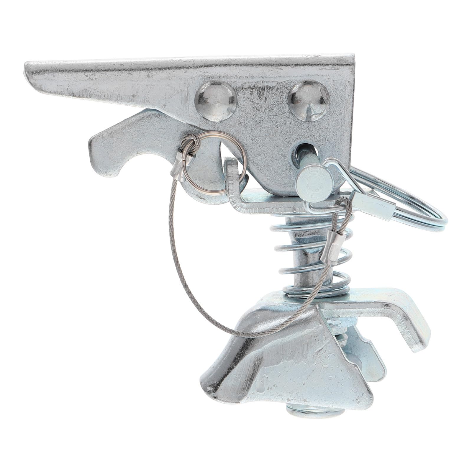 DOITOOL Manija del Enganche del Remolque de Hierro Galvanizado para Bola de 2 Pulgadas, Pestillo Resistente para Transporte de Remolques Diseño Elegante y Protección Segura