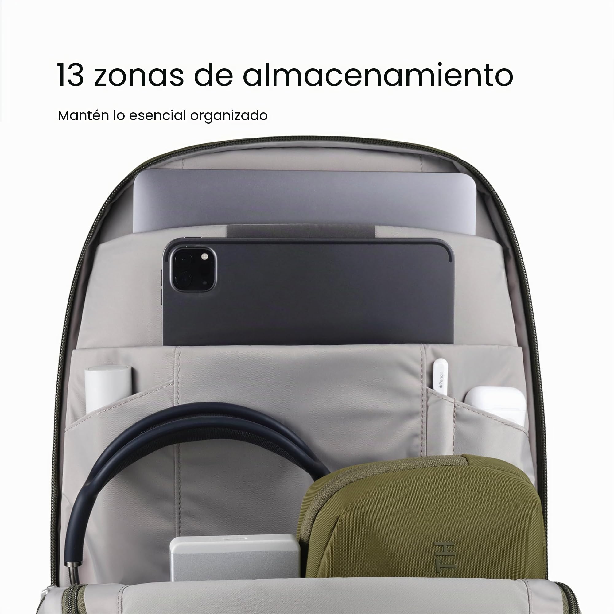 Urth Norite Mochila Modular de 24L para Cámara y Laptop de Viaje - Resistente al Agua, Antirrobo, Bolsa Reciclada para DSLR, Laptop de 13-16 Pulgadas