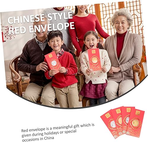 Miniatura 4 de BESTOYARD 8 Pcs 2023 Red Envelope Wedding Red Packet 2022 Money Cash Envelope 2023 Luck Money Bag 2023 Spring Festival Red Envelope Chinese Red