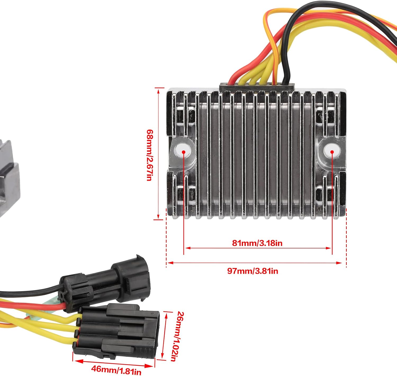 LKV 4012192 Voltage Regulator Rectifier Compatible with 2010-2014 Polaris Ranger 400 Sportsman 400 500 Scrambler 500 Trail Boss 330 Trail Blazer 330