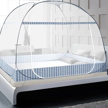 Mosquito Net Bed Pop Up Portable Foldable Mosquito Net Travel Large Mosquito Net Double Bed with Zip for Bedroom Dormitories Camping Hotel