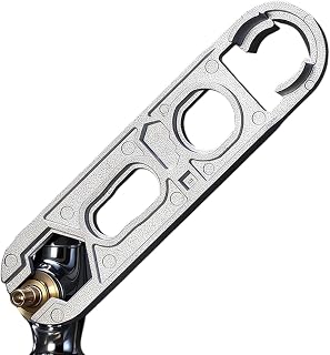 Sink Wrench - Heavy Duty Adjustable Plumbing Tool for Faucet Aerator Removal, Toilet Drain and Shower Maintenance with Multi-Function Grip, Professional Wrench for Bathtub Kitchen Installation Repair