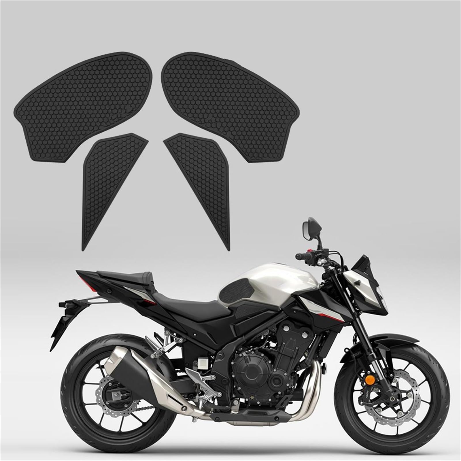 Decal Protection Motorcycle Fuel Tank Pad Anti-Slip Sticker Traction for H-onda CB500 for Hornet Cb 500 2024 2025(Black3)