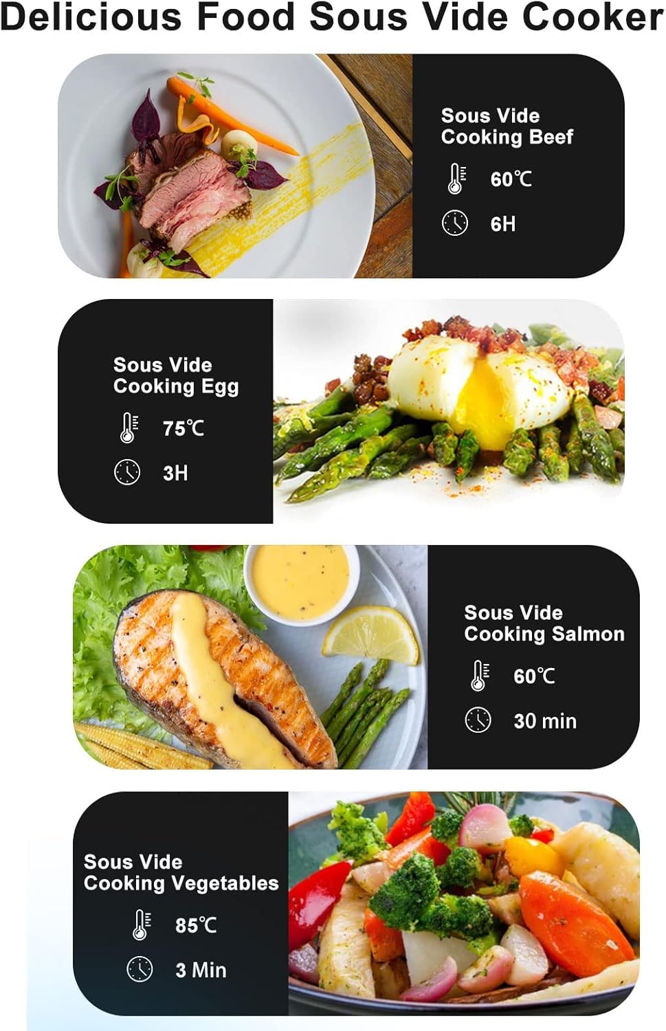 Sous Vide Cooker, WiFi Precision Immersion Circulator with Digital Timer & Temperature Control, 1200W Fast-Heating Sous Vide Machine for Kitchen, Western Restaurants