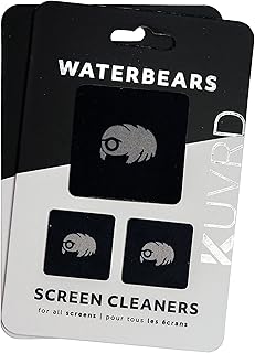 KUVRD Waterbear - Universal Screen Cleaners - Teeny Tiny Cleaning Tools for Your Lenses & Screens - 2-Pack - (2-PAD Sets)