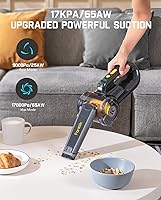 Vista 4 de Fanttik Fold V10 Ultra Deluxe Handheld Vacuum Cordless, 17kPa Suction Power, Charging Base, Pivot Nozzle, Up to 35 Mins Runtime, Smart LED Display