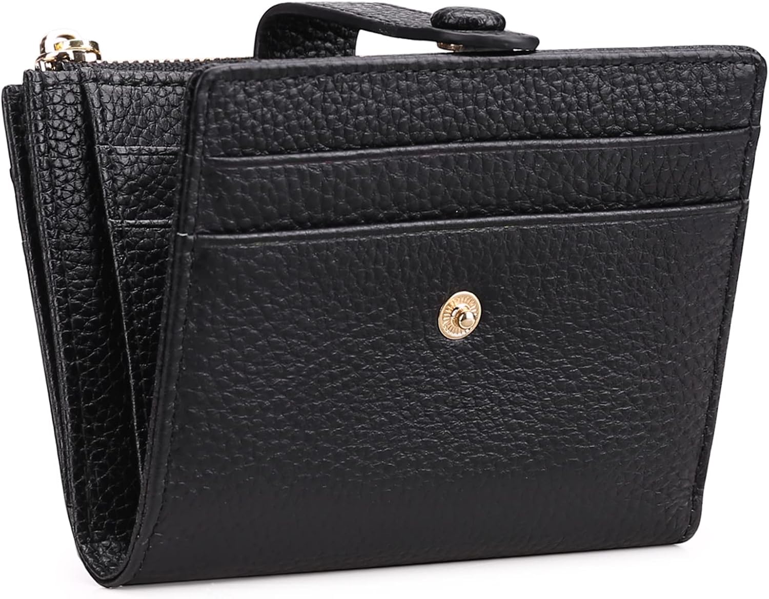 FALAN MULE Small Wallets for Women RFID Blocking Slim Bifold Leather Womens Wallet with Zipper Coin Purse