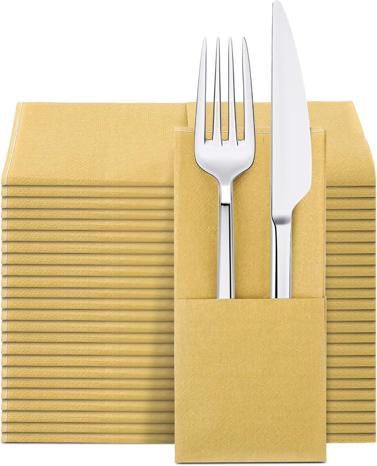 WLLHYF 40 PCS Paper Napkins Linen Feel Guest Towels Soft Absorbent Napkins Decorative Paper Hand