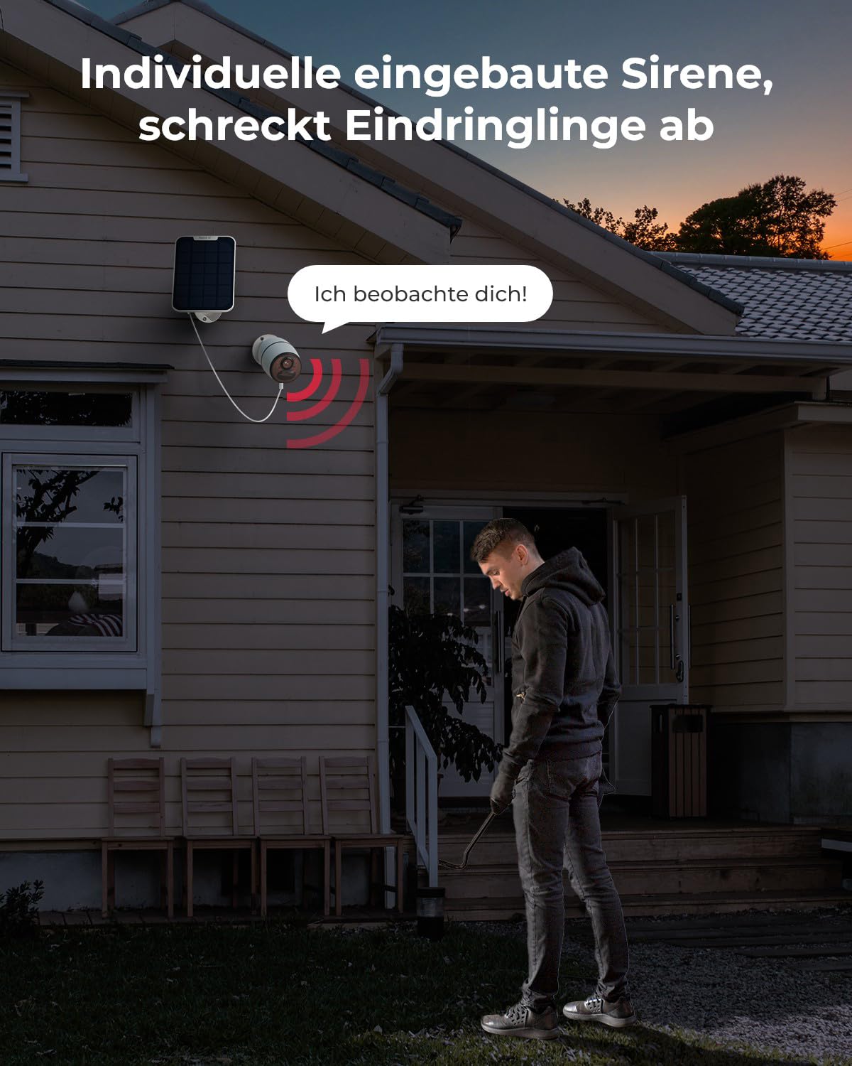 Reolink 3G/4G LTE Überwachungskamera mit SIM-Karte, Personen-/Autoerkennung | 2K 4MP HD Akku Kamera Aussen Ohne WLAN, Videoüberwachung, Kompatibel mit Alexa/Google, 2-Wege-Audio, Go Plus mit Solarpanel