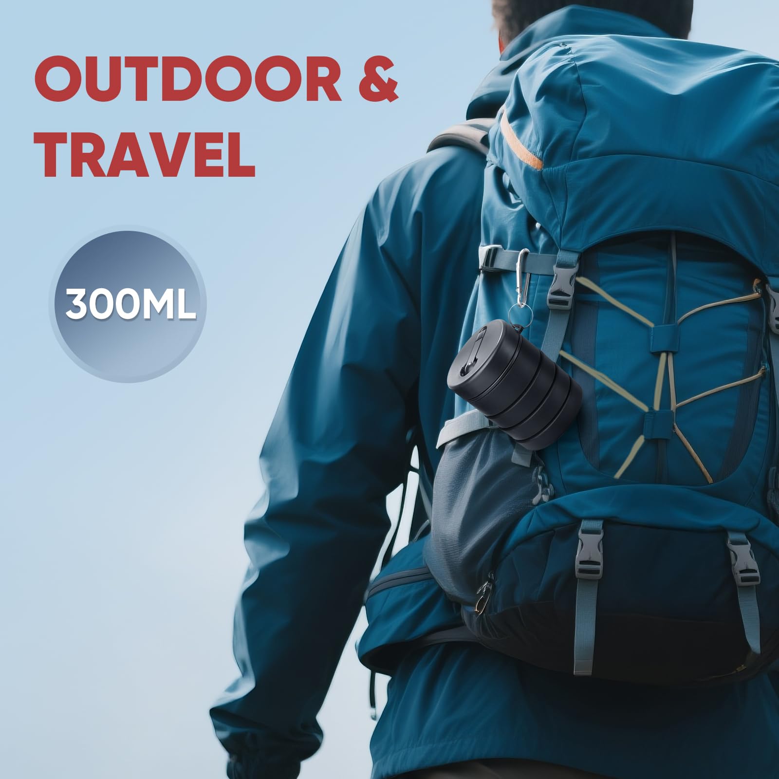 Travel Bidet Portable Bidet with Collapsible Expandable Design Refreshing Clean for Outdoors Camping Travel — view 5