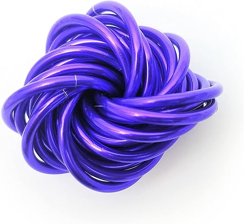 Miniatura 158 de Möbii Fidget Ball (Solid Color): Quiet Mobius ADHD Anxiety Stim Stress Relief Toy Tool for Home Travel Office or Desk (XL(Daydream), Full, Dark Iris)