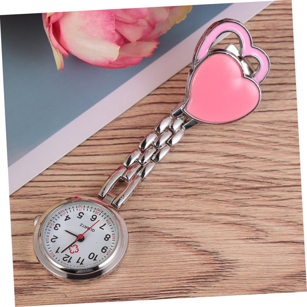 Heart Shaped Hanging Watch Waterproof Zinc Alloy Fashion Decor